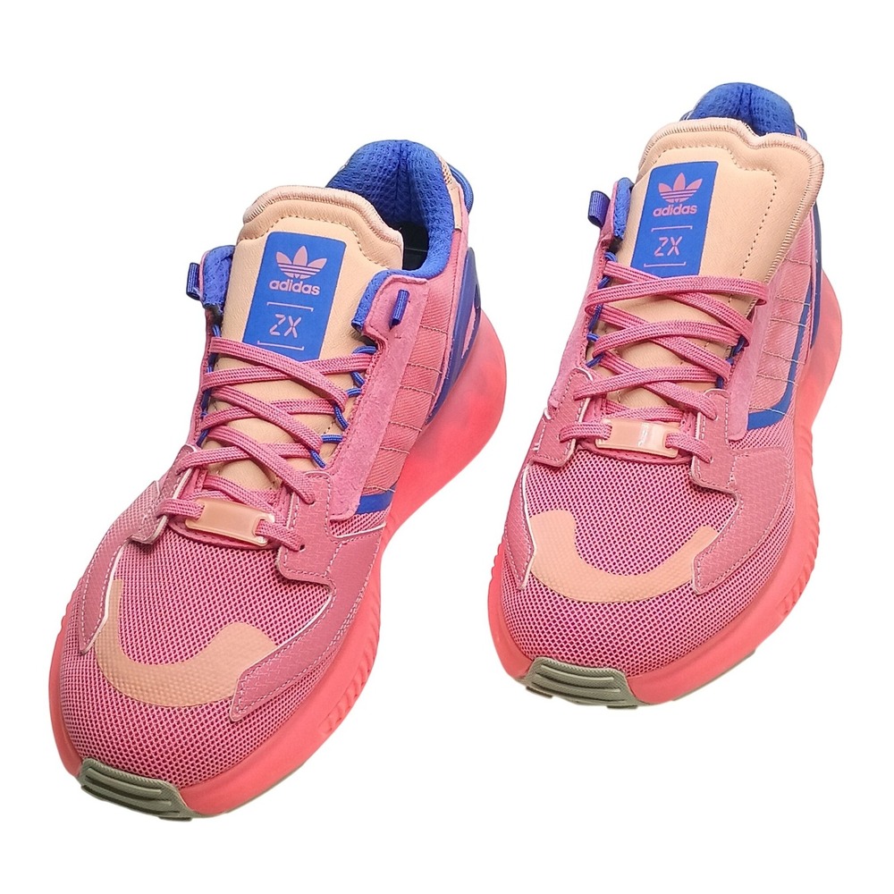 Adidas ZX 2K Boost‎ 2.0 Womens Pink Blue Running Shoes GZ7876 Size 11